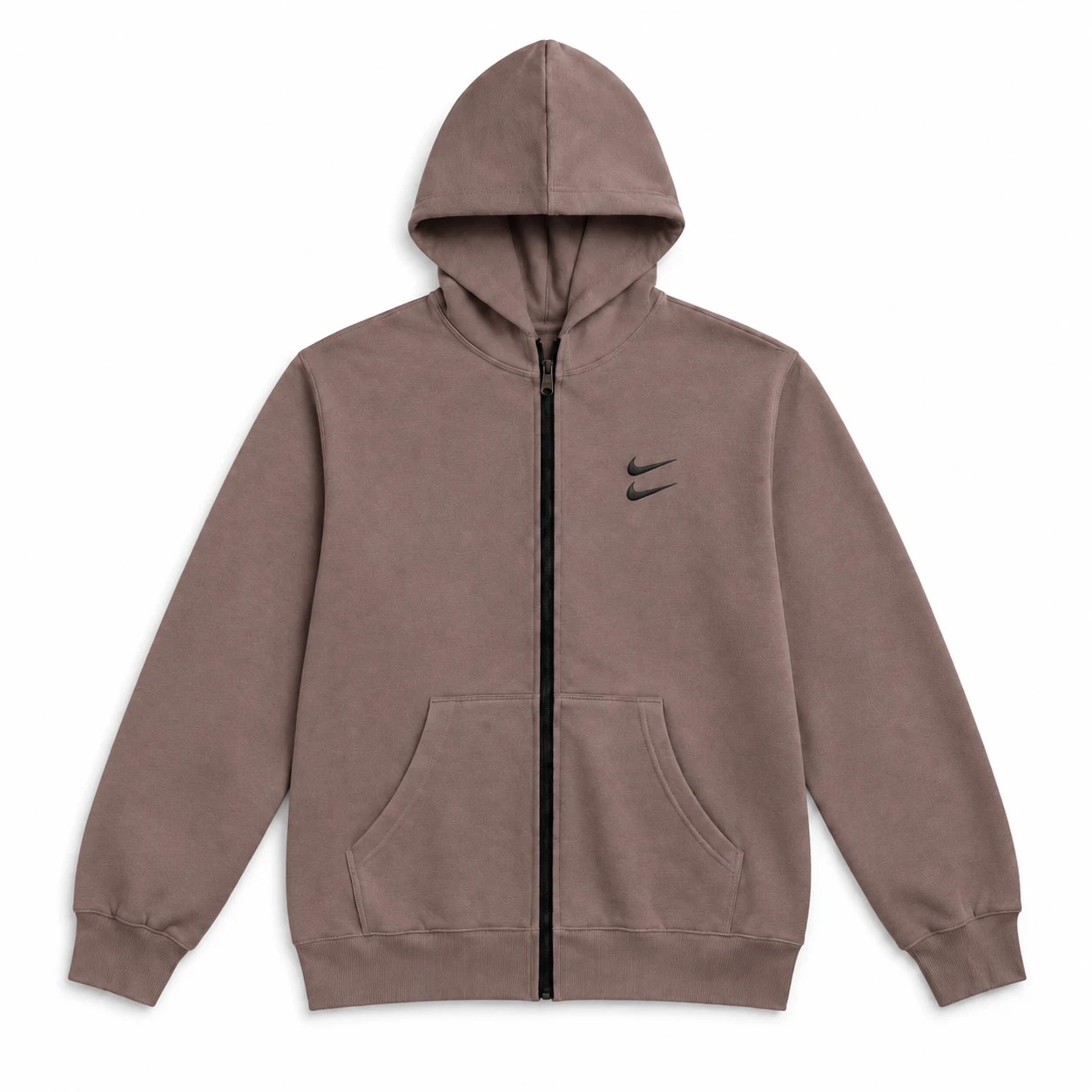 سوئیشرت دورس کلاهدار مردانه نایکی مدل Double Nike-خاکی